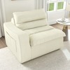 Wooakway Beige 33" x 36" Left Arm Floor Lounge Chair Lazy Sofa Beanbag for Living Room Bedroom Office - 2 of 4
