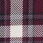 burgundy/gray plaid