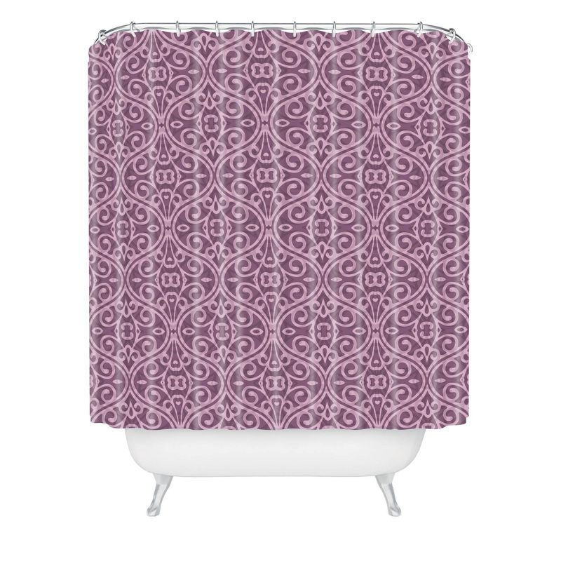 Wagner Campelo Boho Volutes Lavender Shower Curtain Purple - Deny Designs, 1 of 5