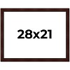 PosterPalooza | Distressed Brown Picture Frame - UV Acrylic, Backing Board, Hanging Hardware Included - 2 of 4