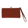 CTM Women's Fashion Kiss Lock Wristlet Vegan Leather Wallet - 4 of 4