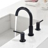 CLIHOME 8 in. Widespread Double-Handle Bathroom Sink Faucet With 360° Rotatable Spout - 4 of 4