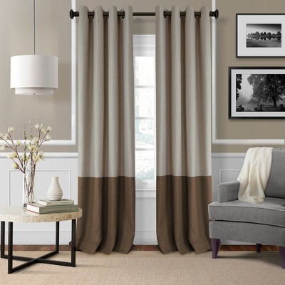 Elrene Braiden Color Block Single Blackout Window Curtain Panel - Elrene Home Fashions