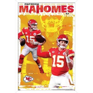 Trends International NFL Kansas City Chiefs - Patrick Mahomes II 20 Framed Wall Poster Prints - 1 of 4