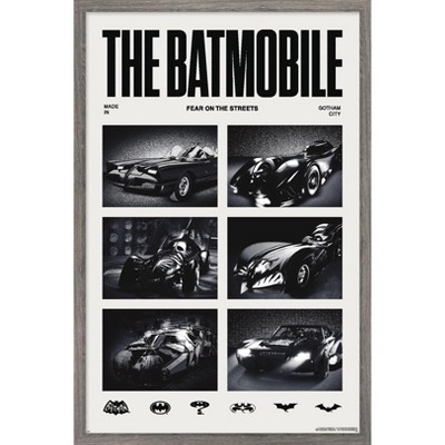 Trends International DC Comics Batman: The Batmobile Fear The Streets Framed Wall Poster Prints