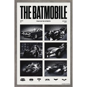 Trends International DC Comics Batman: The Batmobile Fear The Streets Framed Wall Poster Prints - 1 of 4
