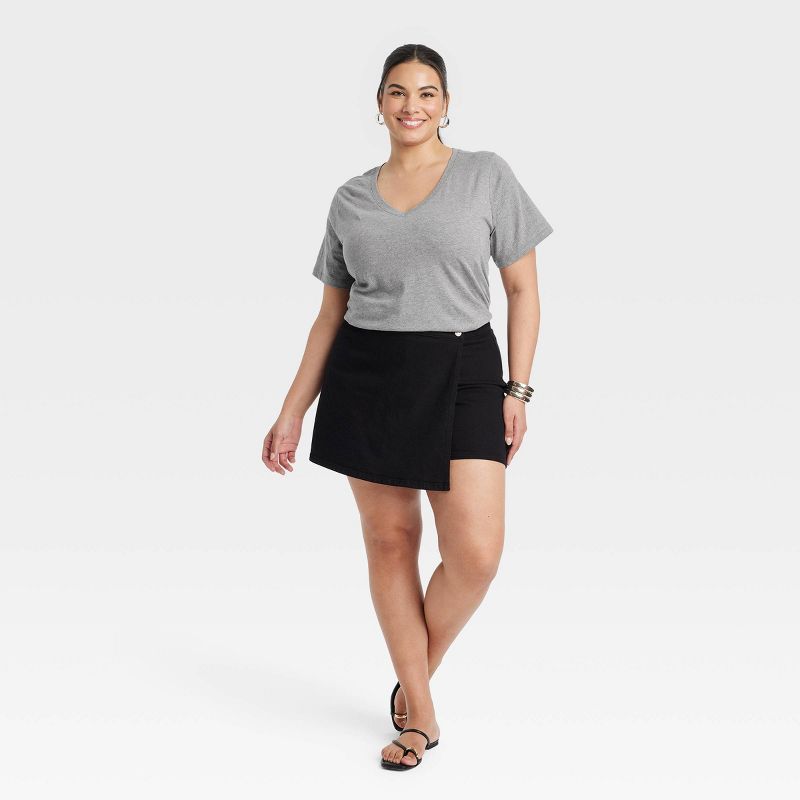 Women's Short Sleeve V-Neck T-Shirt - Ava & Viv™, 3 of 4