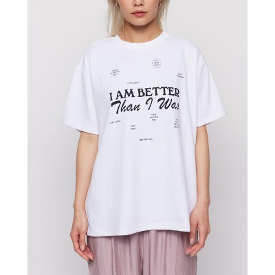 Samii Ryan | Better Today Oversized Tee , White , X-Small , 1
