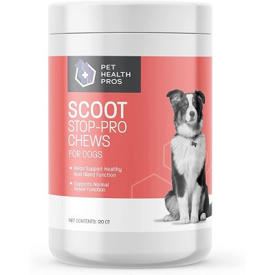 Pet Health Pros Scoot Stop-Pro Chews; Healthy Bowel Function; Relieves Constipation; High Fiber; 120 Count Packs