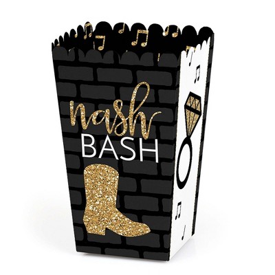 Big Dot of Happiness Nash Bash - Nashville Bachelorette Party Favor Popcorn Treat Boxes - Set of 12