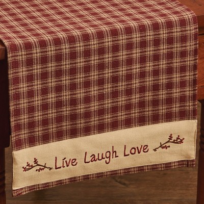 Park Designs Red Sturbridge Live Table Runner 36"l : Target