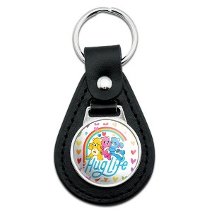 Care Bears Unlock The Magic Hug Life Black Leather Keychain - 1 of 4