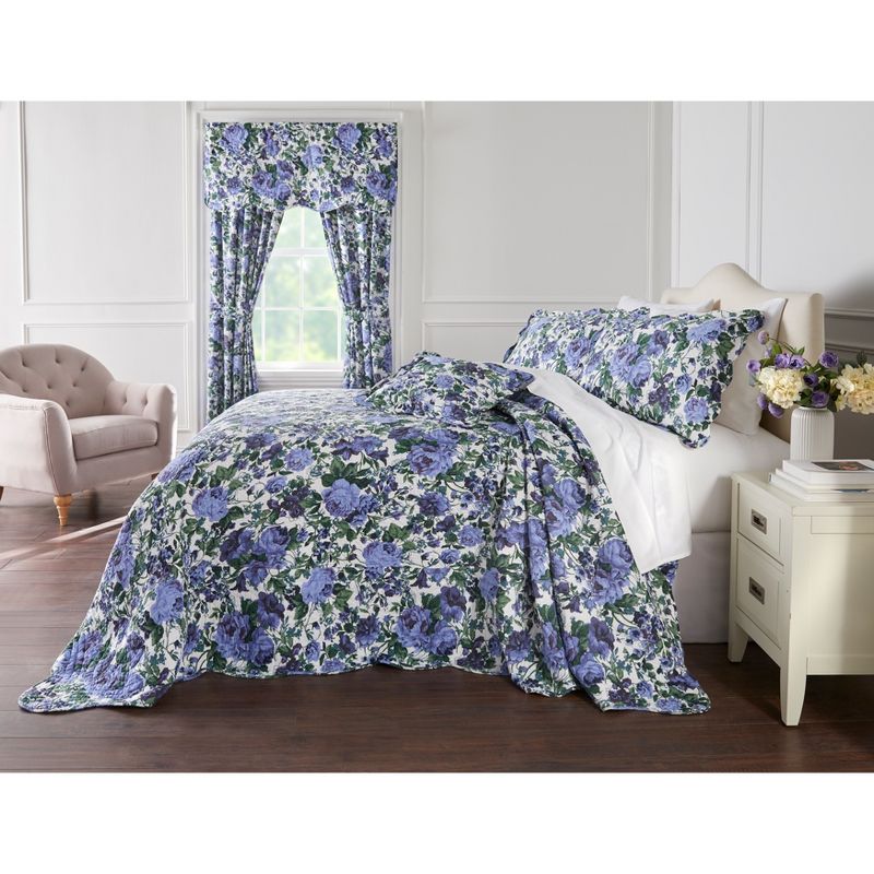 Bedding Lightweight All Season Florence Quilted Oversized 100% Cotton Ultra Supreme Softness Bedspread, 1 of 2