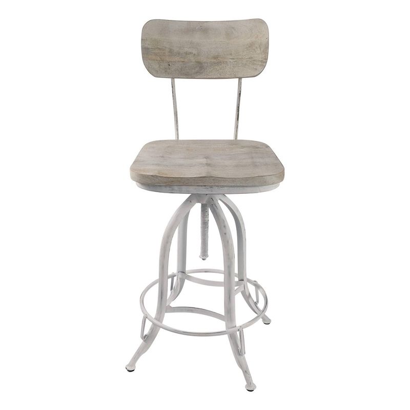 Mason Adjustable Counter Height Barstool Whitewash - Carolina Chair &#38; Table, 2 of 8