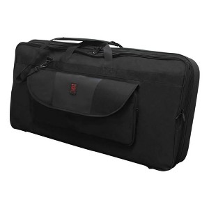 Odyssey Red Series BRLDIGITAL3XL Triple Large DJ Controller Mixer Media Player Storage Bag, Black and Red - 1 of 4