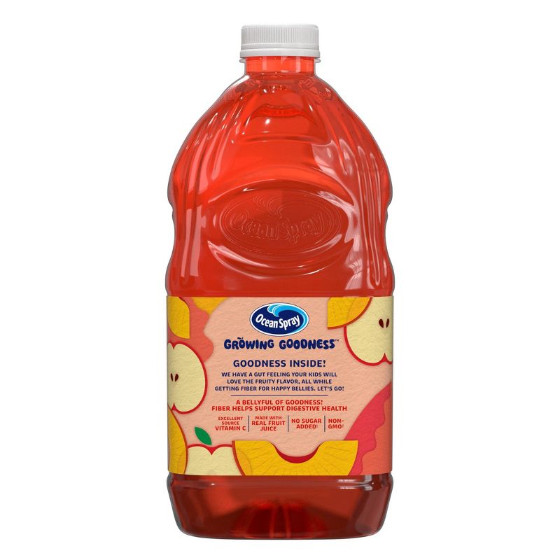 Ocean Spray Growing Goodness Cran Apple Peach Juice Drink - 64 fl oz Bottle, 3 of 7