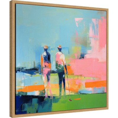 22-inch Abstract Pastel Landscape Canvas Print