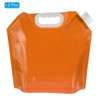Unique Bargains Plastic Camping Hiking Collapsible Water Container Reservoirs 5L/1.3 Gallon 2 Pcs - 3 of 4