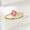 Pure Collection by Ross-Simons 0.60 Carat Pink Topaz Ring With Diamond Accents in 14kt Yellow Gold - 4 of 4