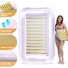 Sloosh Inflatable Tanning Float Bed with Pillow, Suntan Tub Floatie Raft Tanning Pool for Adult - 4 of 4