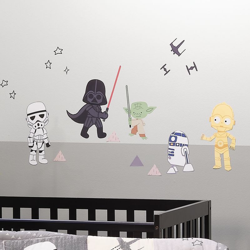 Lambs & Ivy Star Wars Classic Wall Decals - Yoda, Darth Vader, R2-D2, C-3PO, 3 of 5