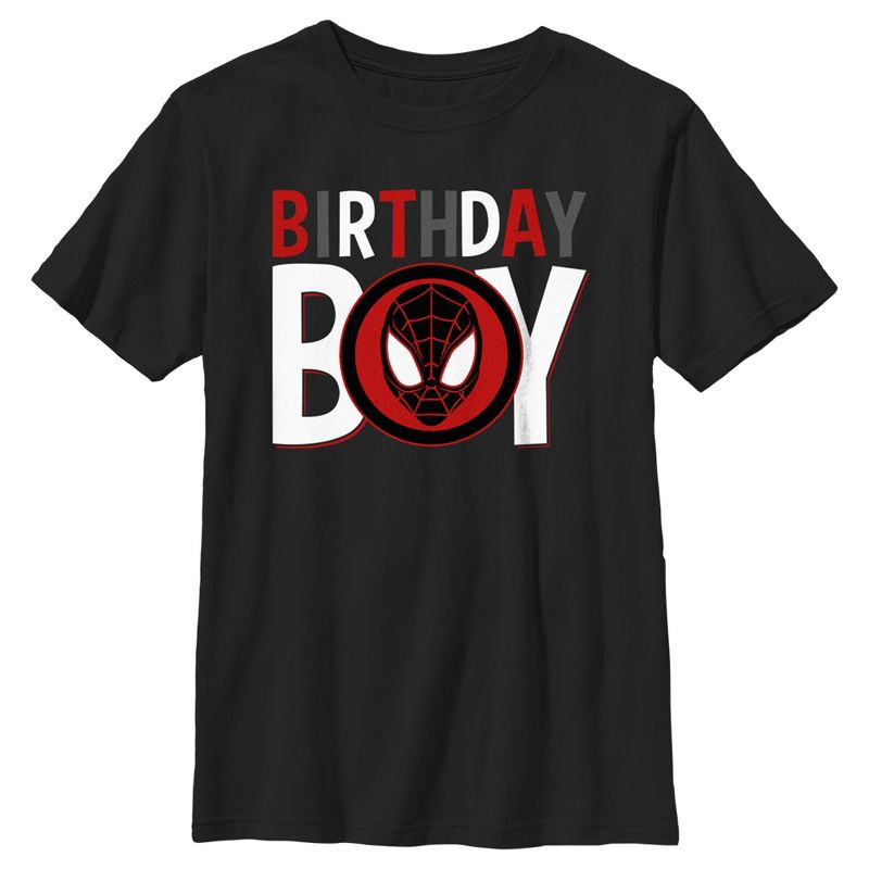 Boy's Marvel Birthday Boy Superhero T-Shirt, 1 of 6