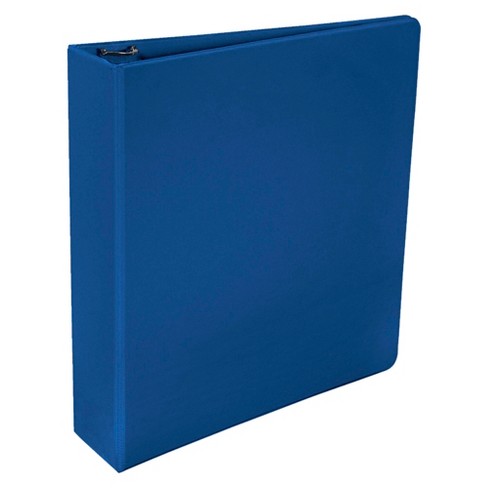 Sewn Leatherette 3 Ring Binder 12X12 Bright Blue