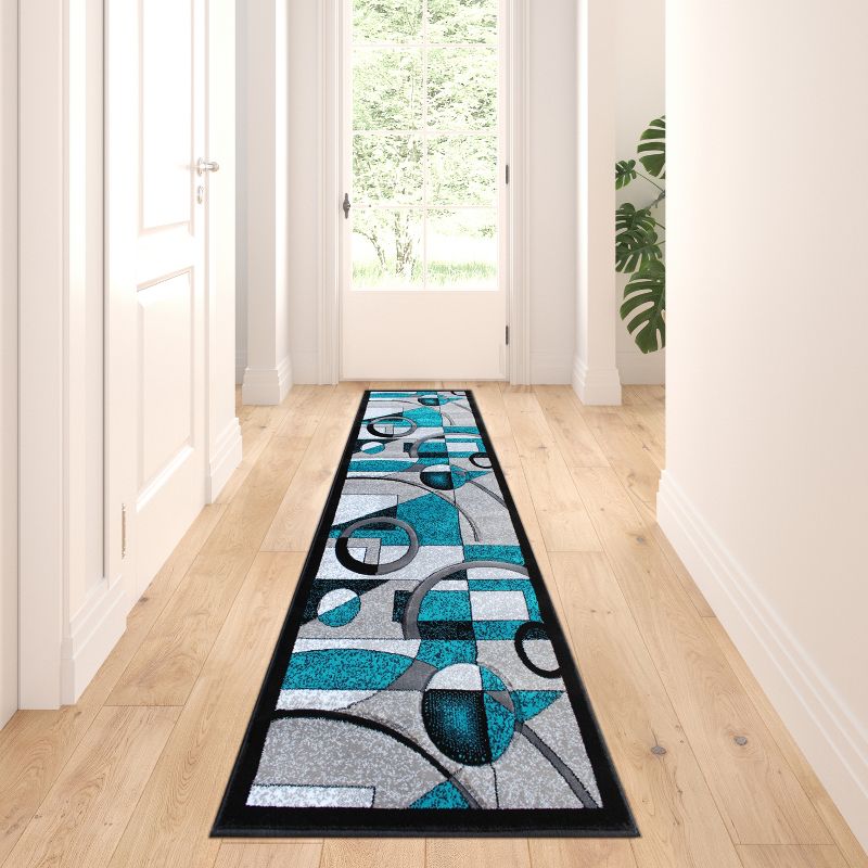 Masada Rugs Sophia Collection Area Rug with Hand Sculpted Abstract Geometric Pattern, 2 of 6