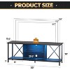 GALAXHERO TV Stand for 55 65 Inch TV, LED Entainment Center with Storage, TV Console for Bedroom and Living Room, Black - 2 of 4