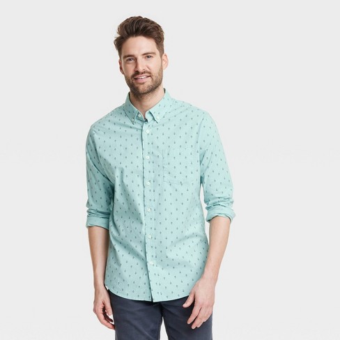 All American Long Sleeve Casual Button-Down Shirts for Men for