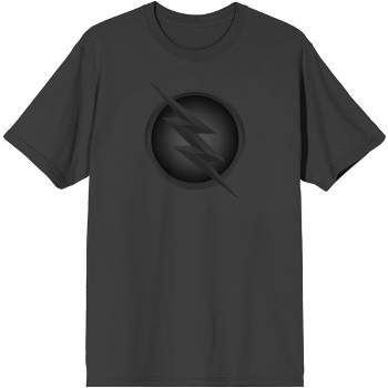 The Flash Speedster Zoom Logo Men's Charcoal Gray Graphic Tee