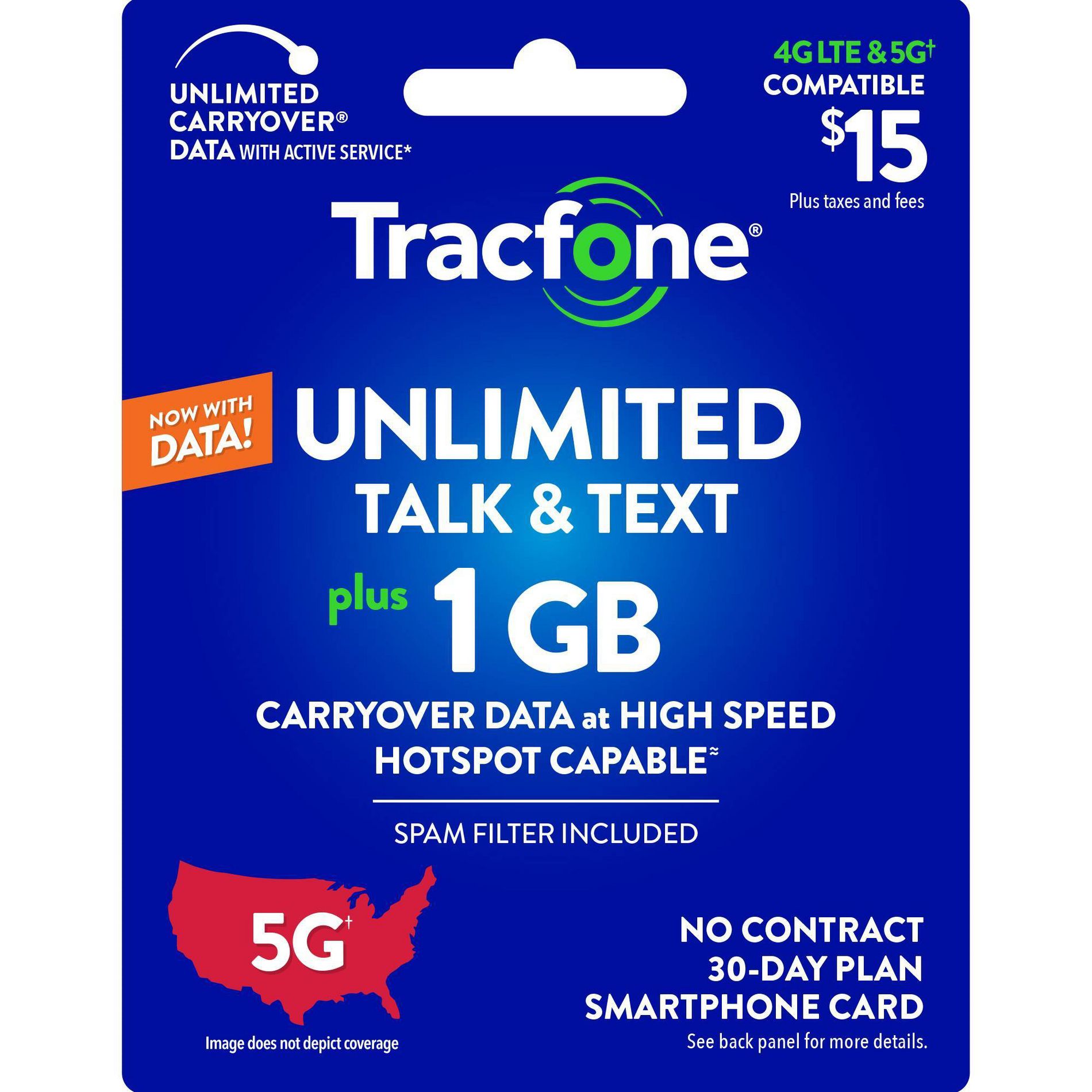 Tracfone Unlimited Talk/Text Plan with (Email Delivery)