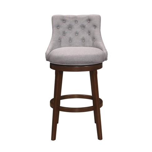 Halbrooke Wood Swivel Height Barstool Chocolate Hillsdale Furniture