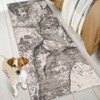 Machine Washable Runner Rugs 2x6 Modern Abstract Hallway Rugs with Non-Slip Backing, Foldable Thin Floor Cover, Stain-Resistant Contemporary Carpet - 2 of 4