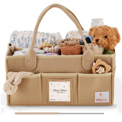 Babylicious Baby Felt Diaper Caddy Organizer