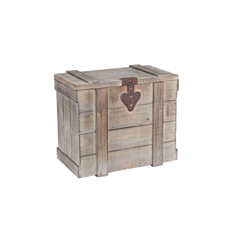 Household Essentials Small Antiqued Decorative Trunk, 1 of 8