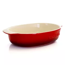 Crock-Pot 2.5 Quart Red Stoneware Bake Pan