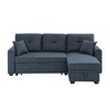 84'' L-Shaped Sectional Sofas Upholstered Sleeper Sofa with Storage Under Chaise and Reversible L/R - 3 of 4