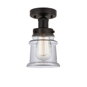 Canton - 1 Light Semi-Flush Mount In Industrial Style-9.25 Inches Tall and 5.25 Inches Wide - 1 of 1