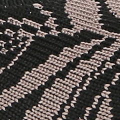 black/beige leaf print