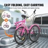 VEVOR Folding Adult Tricycle, 24-Inch 7-Speed Adult Folding Trikes, Carbon Steel 3 Wheel Cruiser Bike with Basket & Adjustable Seat - 4 of 4
