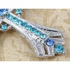 Alilang Vintage-Inspired Silvery Tone Cross Pendant Necklace with Crystal Rhinestone Accents - 4 of 4