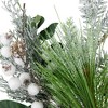 Northlight Real Touch™️ Winter Greenery with Pinecones Artificial Christmas Wreath  - 18" - Unlit - 4 of 4