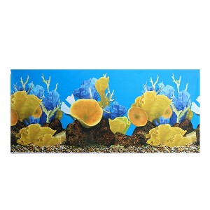 Unique Bargains Aquarium Fish Tank Background Poster Double-sided Fish Tank Background Decor Sticker 1pcs - 1 of 4