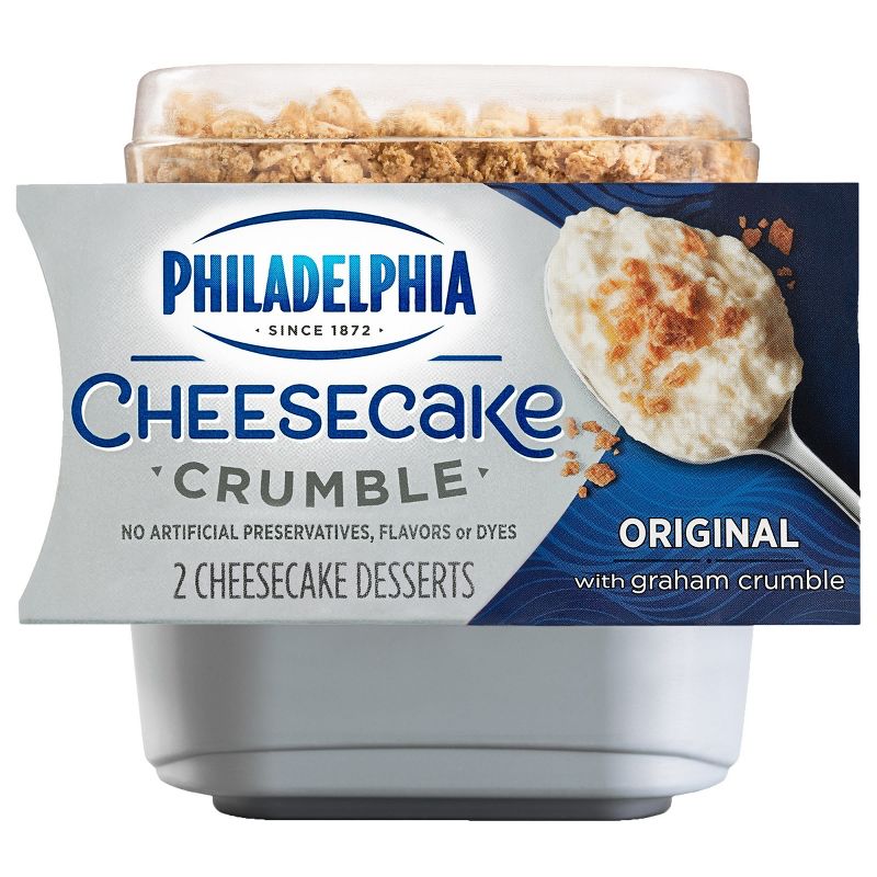 Philadelphia Original Cheesecake Crumble Dessert - 6.6oz/2ct, 1 of 10
