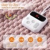 Heated Blanket Electric Throw, Soft Fleece Fast Heating Blanket with 6 Heat Settings & 9H Auto Off, Machine Washable Cozy Heated Throw - 2 of 4