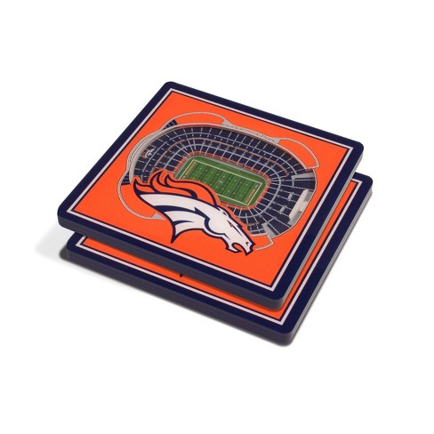 Denver Broncos NFL StadiumView Layered Wood Christmas Ornament