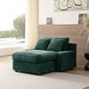 48.8" Modern Luxury Corduroy Daybed Sleeper Sofa with Solid Wood Frame and Removable Cushions - 3 of 4