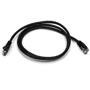 Monoprice Cat5e Ethernet Patch Cable - 3 Feet - Black | Network Internet Cord - RJ45, Stranded, 350Mhz, UTP, Pure Bare Copper Wire, 24AWG - 1 of 4
