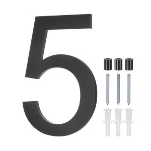 Unique Bargains Durable Acrylic Waterproof 3D Floating Appearance House Numbers 1 Pc - 1 of 4